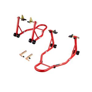 VEVOR Motorfietsstandaard Voor- en Achterspoolift Paddock Swingarm Rood 385kg