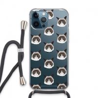 It's a Purrr Case: iPhone 13 Pro Max Transparant Hoesje met koord