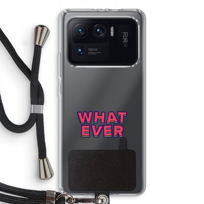 Whatever: Xiaomi Mi 11 Ultra Transparant Hoesje met koord