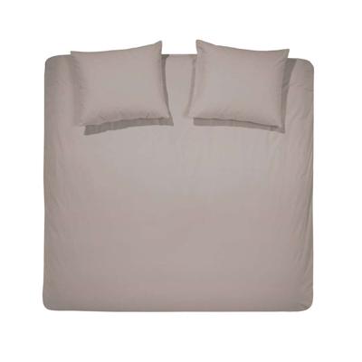 Leen Bakker - Cinderella Dekbedovertrek Uni - 200x200/220 Cm - Flanel - Taupe