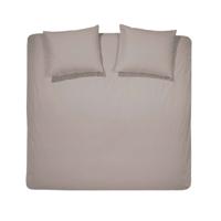 Leen Bakker - Cinderella Dekbedovertrek Uni - 200x200/220 Cm - Flanel - Taupe