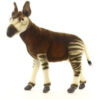 Levensechte Hansa pluche okapi knuffel 35 cm