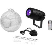 Eurolite LED Spiegelbolset Met motor, met LED-verlichting 30 cm - thumbnail