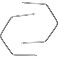 KS Tools 500.1381 Radio-ontgrendelingsgereedschap Opel, 2-delig