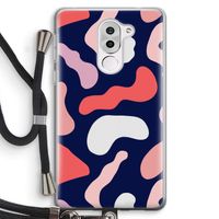 Memphis Shapes Pink: Honor 6X Transparant Hoesje met koord
