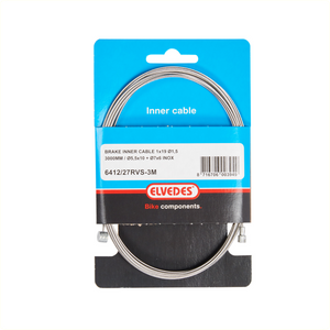 Elvedes rem-binnenkabel rvs 2-nippels 3m