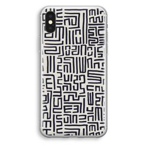 Moroccan Print: iPhone XS Transparant Hoesje