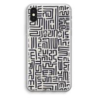 Moroccan Print: iPhone XS Transparant Hoesje - thumbnail