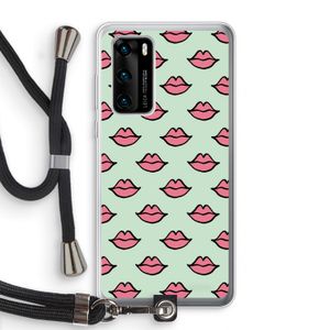 Lipjes: Huawei P40 Transparant Hoesje met koord