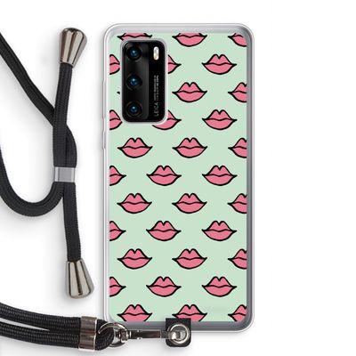 Lipjes: Huawei P40 Transparant Hoesje met koord