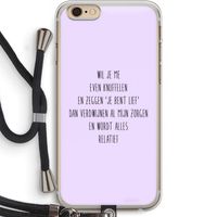 Relatief: iPhone 6 PLUS / 6S PLUS Transparant Hoesje met koord