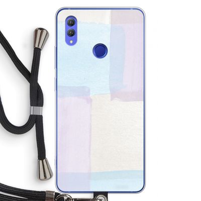Square pastel: Honor Note 10 Transparant Hoesje met koord