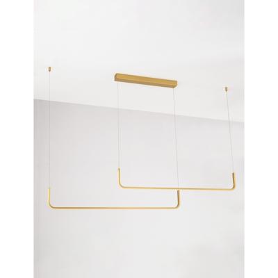 Lyora Strakke hanglampStrita goud dubbel 3000K - 9006089