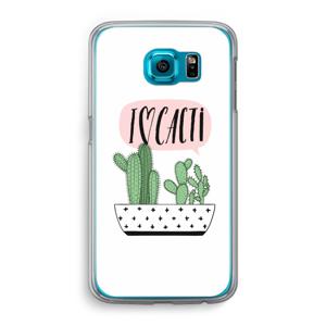 I love cacti: Samsung Galaxy S6 Transparant Hoesje