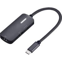 Renkforce RF-USBHA-400 USB 3.2 Gen 1-hub 1 tot 3 poorten Met USB-C stekker Zwart