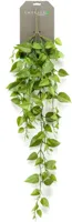 Kunsthangplant Philodendron hangend 90cm groen