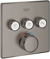 Grohe Grohtherm Smartcontrol Afbouwdeel Thermostaat Hard Graphite Geborsteld