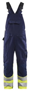 Blåkläder High-Vis bretelbroek 26621800 | Marine/High-Vis Geel | Maat 44 - 7330509727232