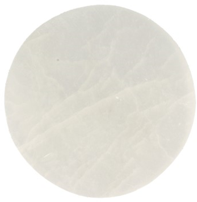 Edelsteen Seleniet Oplaadsteen Rond (10 cm)