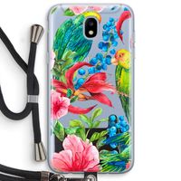 Papegaaien: Samsung Galaxy J5 (2017) Transparant Hoesje met koord