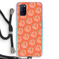 Just peachy: Oppo A92 Transparant Hoesje met koord