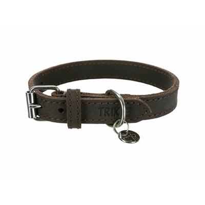 Hondenhalsband Trixie Rustic Donkerbruin XS/S 27-34 cm