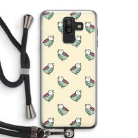 Vogeltjes: Samsung Galaxy J8 (2018) Transparant Hoesje met koord