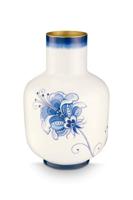 Pip Studio Vaas Metaal Pip & The Blue Bird Blauw 36cm