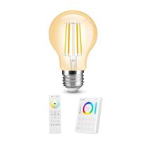 Milight dual white smart filament lamp 7w e27 fitting - amberkleurig a60 model - met afstandsbediening - thumbnail