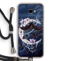 Vleermuizen Maan: Samsung Galaxy J4 Plus Transparant Hoesje met koord