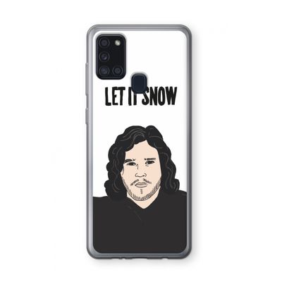 Let It Snow: Samsung Galaxy A21s Transparant Hoesje