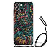 Samsung Galaxy S21 FE Doorzichtige Silicone Hoesje Aztec