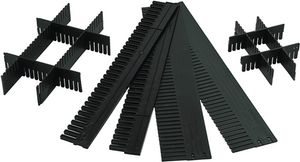 LA-KA-PE Onderste deel | voor transportstapelbak hoogte 80 mm | PP antraciet | 10 stuks - TRK 80/5 TRK 80/5