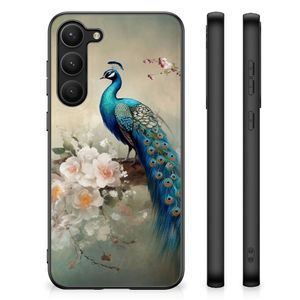 Dierenprint Telefoonhoesje voor Samsung Galaxy S23 Plus Vintage Pauwen