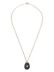 Pascale Monvoisin collier GAÏA N°2 en or 9ct orné de diamants et labradorite