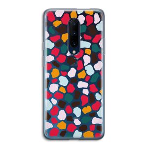 Colored Giraffe: OnePlus 7 Pro Transparant Hoesje