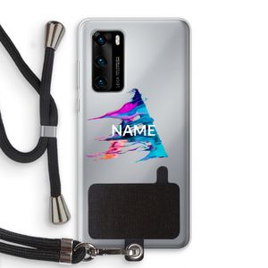 Abstract Spectrum: Huawei P40 Transparant Hoesje met koord
