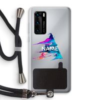 Abstract Spectrum: Huawei P40 Transparant Hoesje met koord