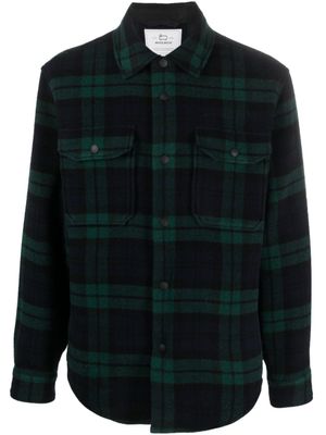 Woolrich surchemise en coton mélangé à carreaux - Noir