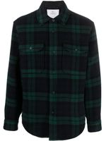 Woolrich surchemise en coton mélangé à carreaux - Noir