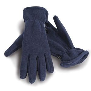 Blauwe warme fleece handschoenen voor volwassenen L  -