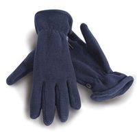 Blauwe warme fleece handschoenen voor volwassenen L  -