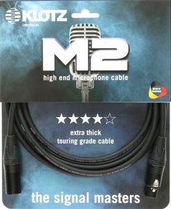 Klotz M2FM1-1000 M2 touring-grade microfoonkabel met Neutrik XLR 10m