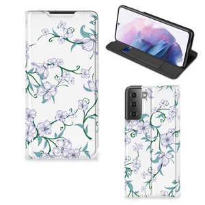 Samsung Galaxy S21 Plus Uniek Smart Cover Blossom White