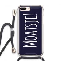 Moatsje!: iPhone 7 PLUS Transparant Hoesje met koord