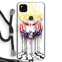 Fading: Pixel 4a 5G Transparant Hoesje met koord