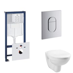Grohe Rapid SL Toiletset set01 Basic Smart met Grohe Arena of Skate drukplaat