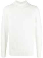 Zanone mock-neck fine-knit jumper - Blanc - thumbnail