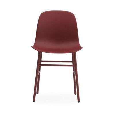 Normann Copenhagen Form eetkamerstoel Red vierpoot staal
