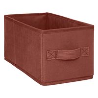 Opbergmand/kastmand - 7 liter - bordeaux rood - 15 x 31 x 15 cm